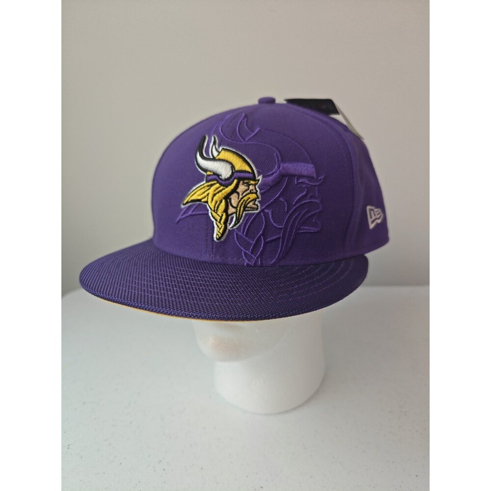 Minnesota Vikings Hat Shadow New Era 59Fifty NFL Football Cap Fitted 7 3/4